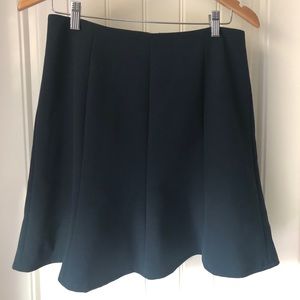 Ann Taylor navy flared skirt